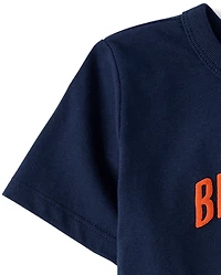 Baby And Toddler Boys Big League Basketball Puff Print Graphic Tee