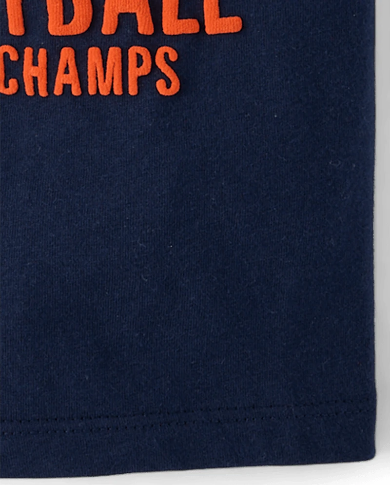 Baby And Toddler Boys Big League Basketball Puff Print Graphic Tee