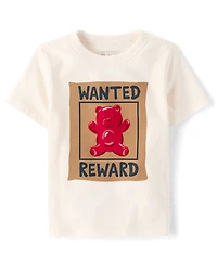Baby And Toddler Boys Wanted Bear Graphic Tee