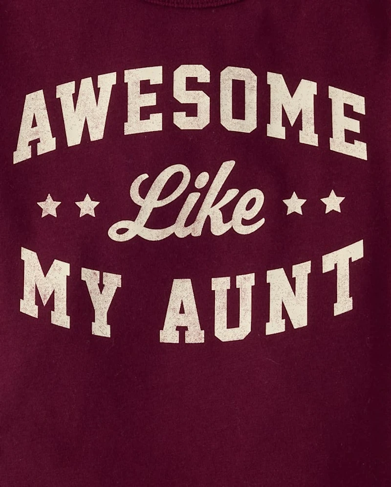 Baby And Toddler Boys Awesome Like My Aunt Graphic Tee