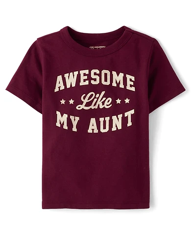 Baby And Toddler Boys Awesome Like My Aunt Graphic Tee