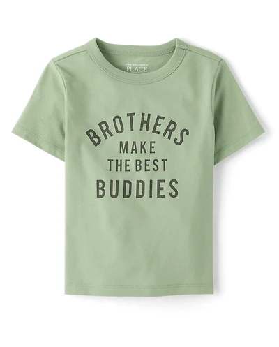 Baby And Toddler Boys Brothers Best Buddies Graphic Tee