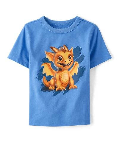 T-shirt graphique dragon pour bébé et tout-petit garçon