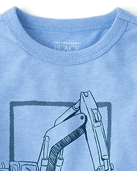 Baby And Toddler Boys Excavator Graphic Tee