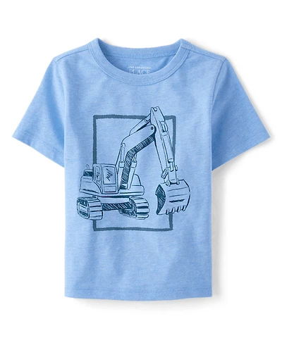 Baby And Toddler Boys Excavator Graphic Tee