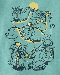 Baby And Toddler Dino Walk Boys Graphic Tee