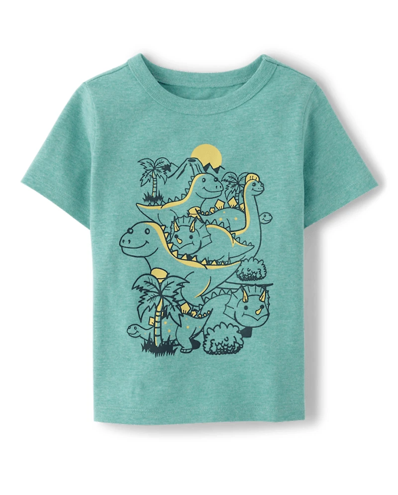 Baby And Toddler Dino Walk Boys Graphic Tee