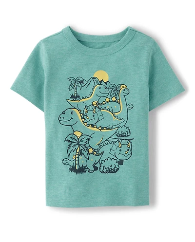 T-shirt graphique pour bébé et tout-petit avec motif dinosaure