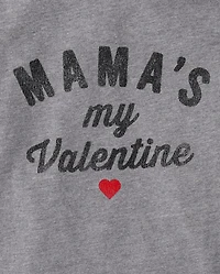 Baby And Toddler Boys Mama's My Valentine Graphic Tee
