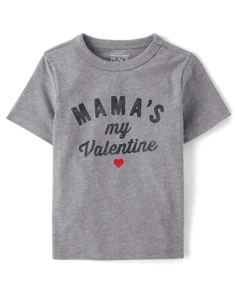 Baby And Toddler Boys Mama's My Valentine Graphic Tee