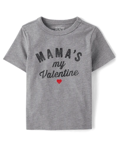 Baby And Toddler Boys Mama's My Valentine Graphic Tee