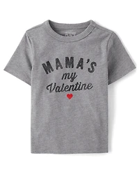 Baby And Toddler Boys Mama's My Valentine Graphic Tee