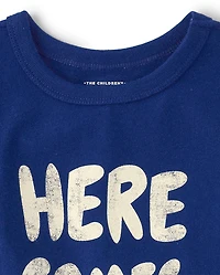 Baby And Toddler Boys Here Comes Trouble Graphic Tee
