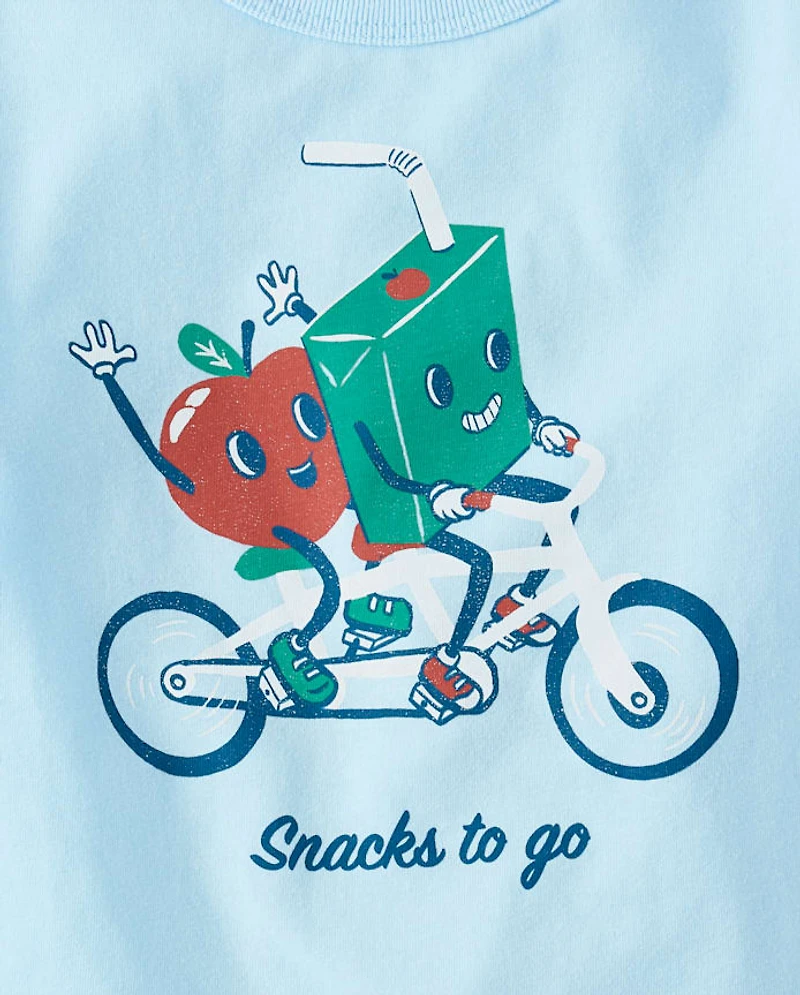 T-shirt graphique pour bébés et petits garçons « Goûters à emporter »