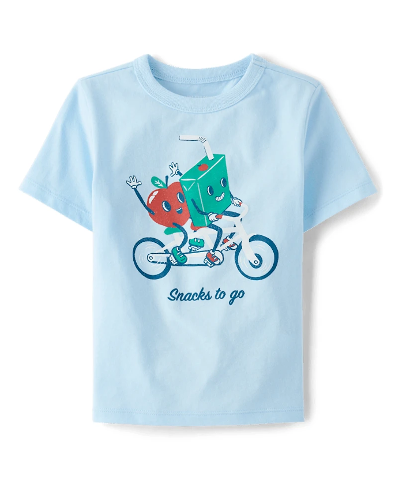 Baby And Toddler Boys Snacks To Go Graphic Tee