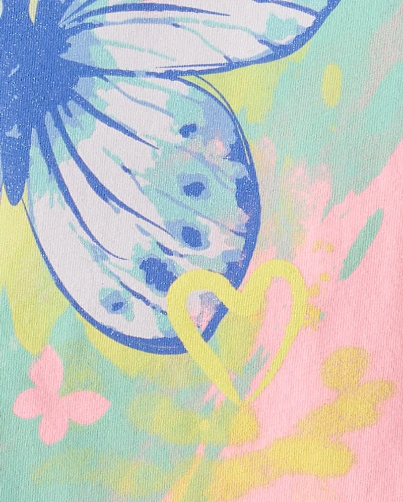 Girls Butterfly Graphic Tee