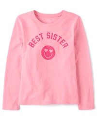 Girls Best Sister Graphic Tee