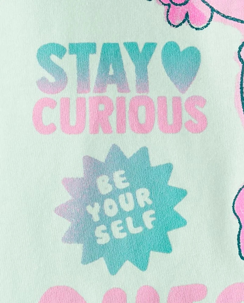 T-shirt graphique pour filles avec des questions sur l'axolotl