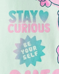 T-shirt graphique pour filles avec des questions sur l'axolotl