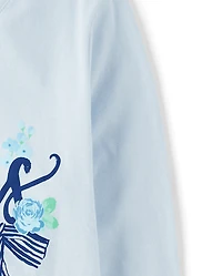 Girls Paris Blues Graphic Tee