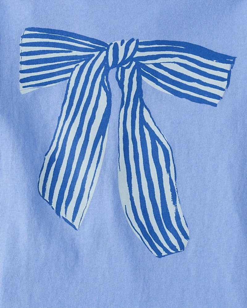 Girls Bow Graphic Tee