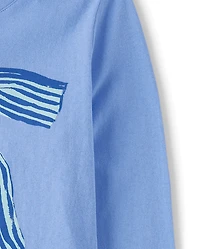 T-shirt graphique à nœud pour fille