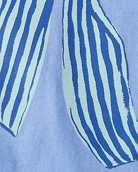 T-shirt graphique à nœud pour fille