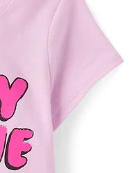 Baby And Toddler Girls Sassy Girlie Emoji Graphic Tee