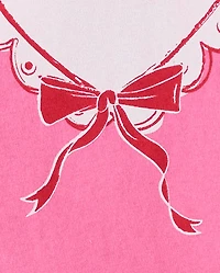 T-shirt graphique cœur pour bébés et petites filles, spécial Saint-Valentin « La fille à son papa ».