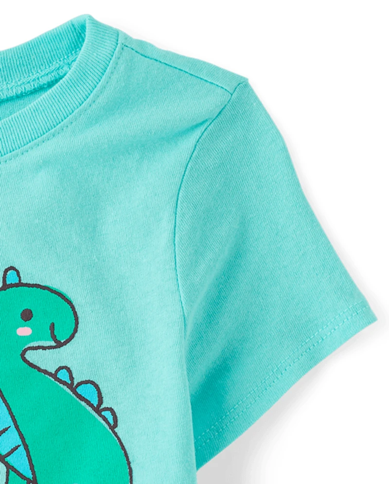 Baby And Toddler Girls Dino Doodles Graphic Tee