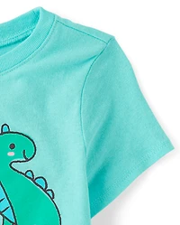 Baby And Toddler Girls Dino Doodles Graphic Tee