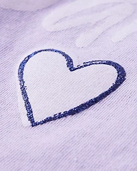 Baby And Toddler Girls Dance Glitter Graphic Tee