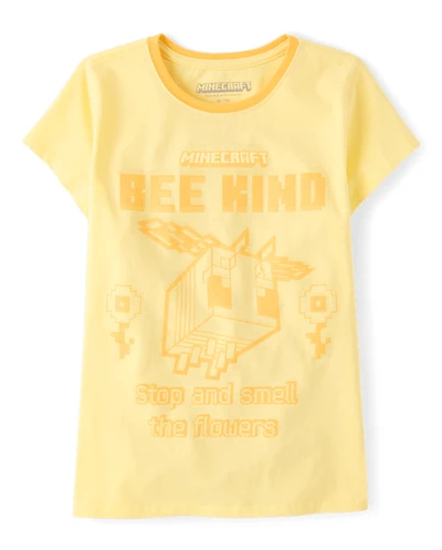 Girls Minecraft™ Bee Kind Graphic Tee