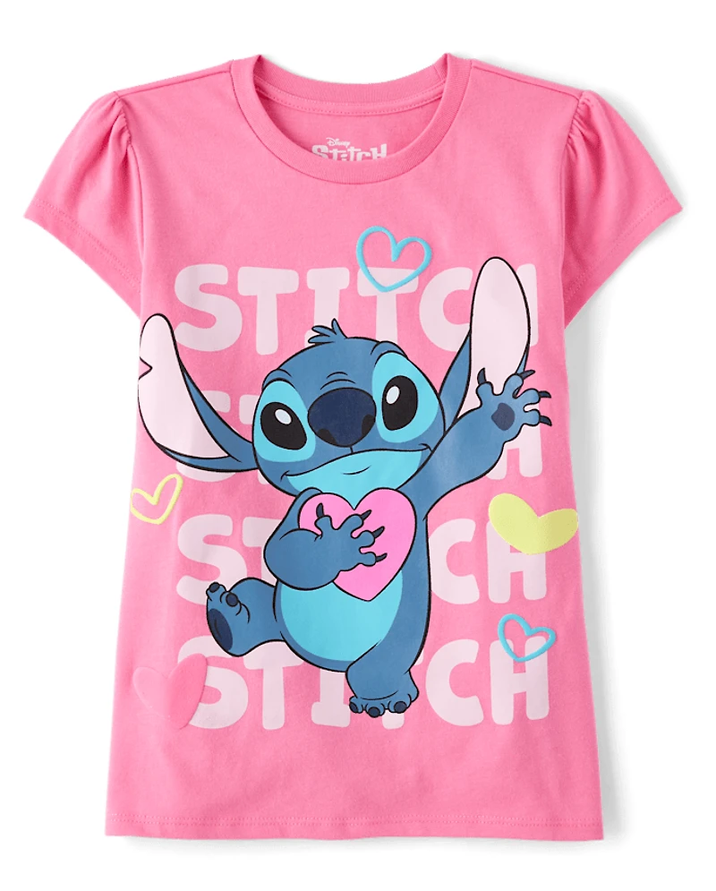 Girls Stitch™ Heart Graphic Tee