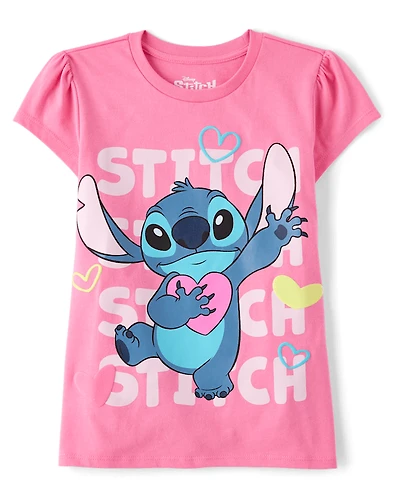 Girls Stitch™ Heart Graphic Tee