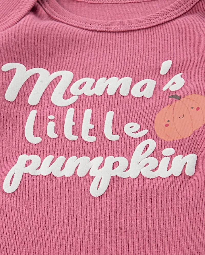 Baby Girls Huggies™ Pumpkin Bodysuit 3-Pack