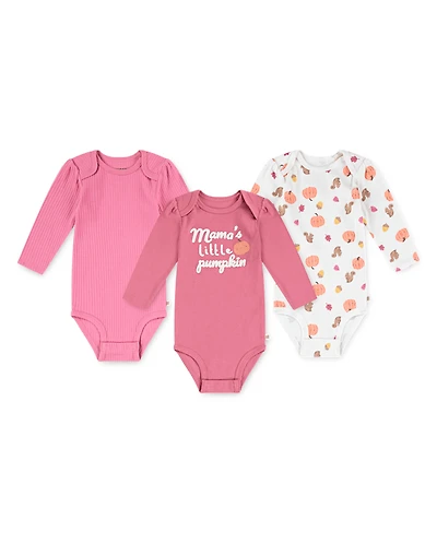 Baby Girls Huggies™ Pumpkin Bodysuit 3-Pack