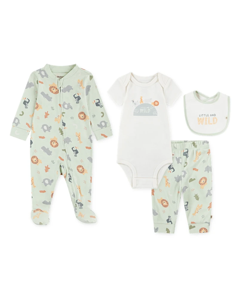 Baby Boys Huggies™ Animal 4-Piece Take Me Home Set