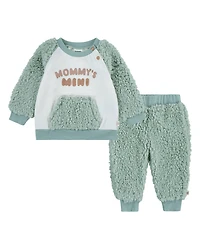 Baby Boys Huggies™ Embroidered Colorblock 2-Piece Outfit Set