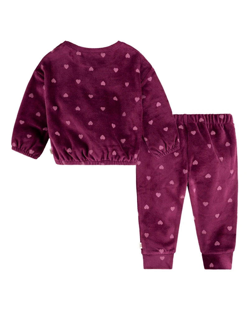 Baby Girls Huggies™ Heart 2-Piece Outfit Set