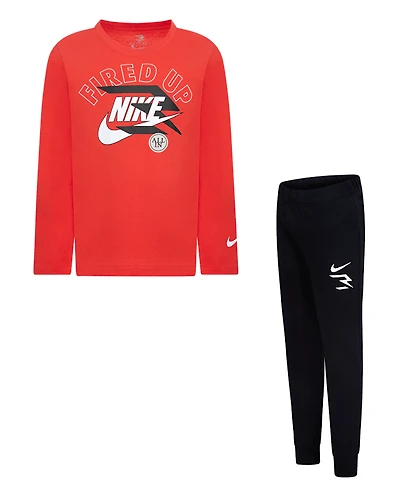 Boys Nike 3BRAND by Russell Wilson™ Fired Up 2-Piece Outfit Set