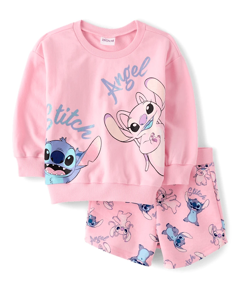 Toddler Girls Stitch™ And Angel 2-Piece Outfit Set