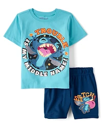 Boys Stitch™ Trouble 2-Piece Outfit Set