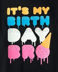 Boys It's My Birthday Bro Graphic Tee