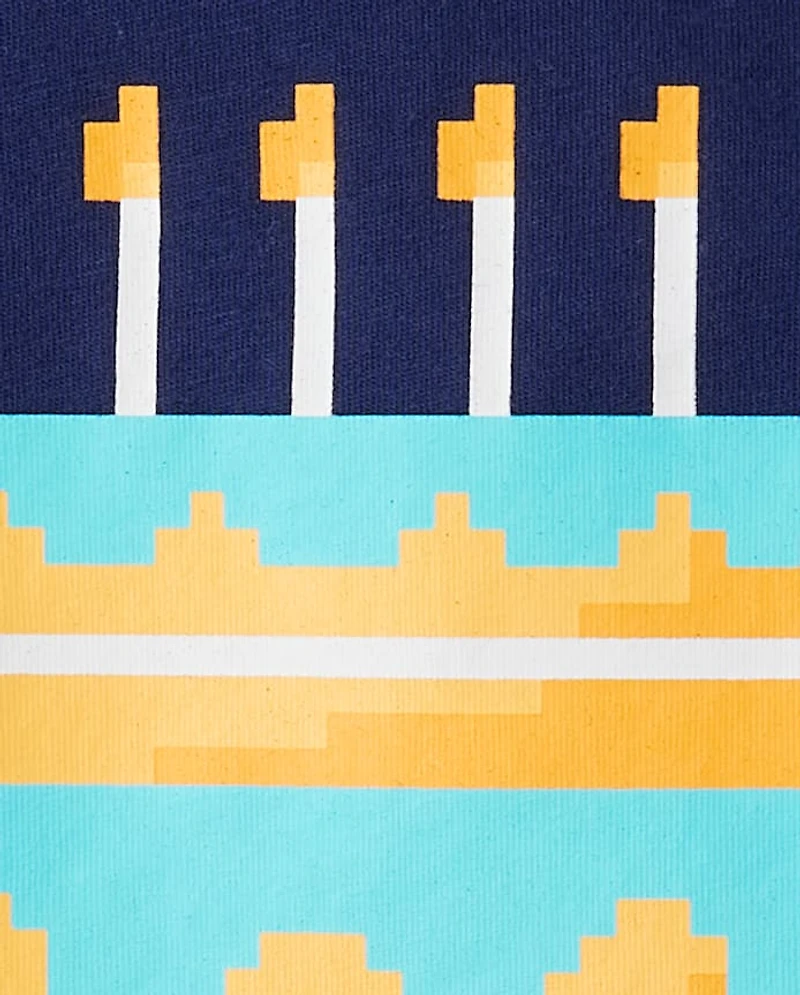 Boys Leveling Up Birthday Cake Graphic Tee