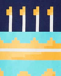 Boys Leveling Up Birthday Cake Graphic Tee