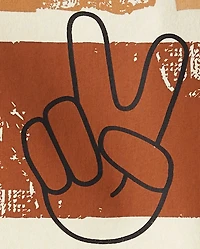 Boys Peace Sign Graphic Tee