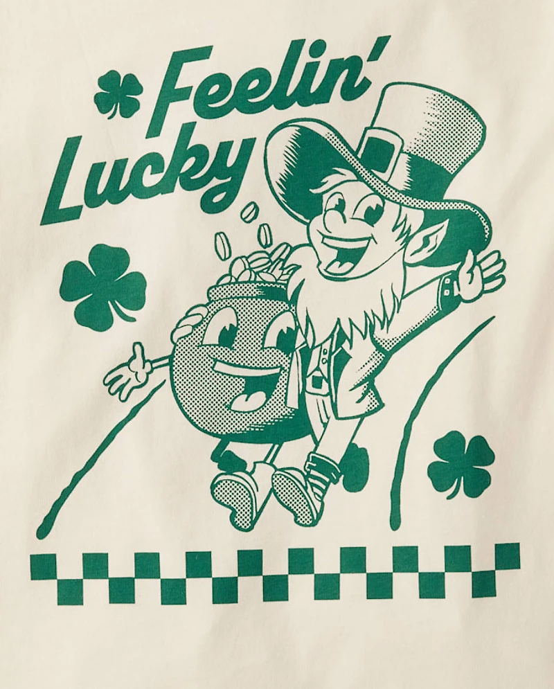 Boys St. Patrick's Day Feelin' Lucky Graphic Tee