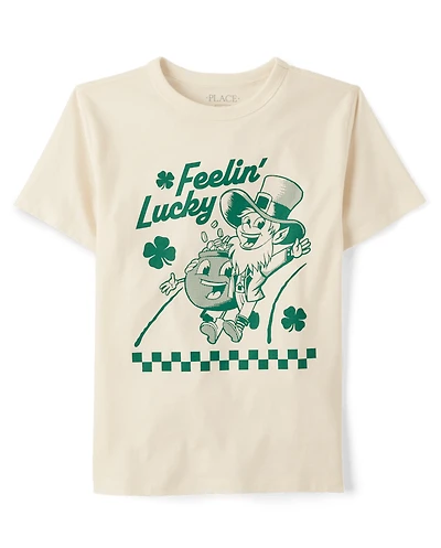Boys St. Patrick's Day Feelin' Lucky Graphic Tee