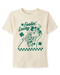 Boys St. Patrick's Day Feelin' Lucky Graphic Tee